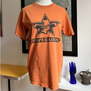 Vintage Desperados Baseball Graphic T-Shirt | Burnt Orange | S